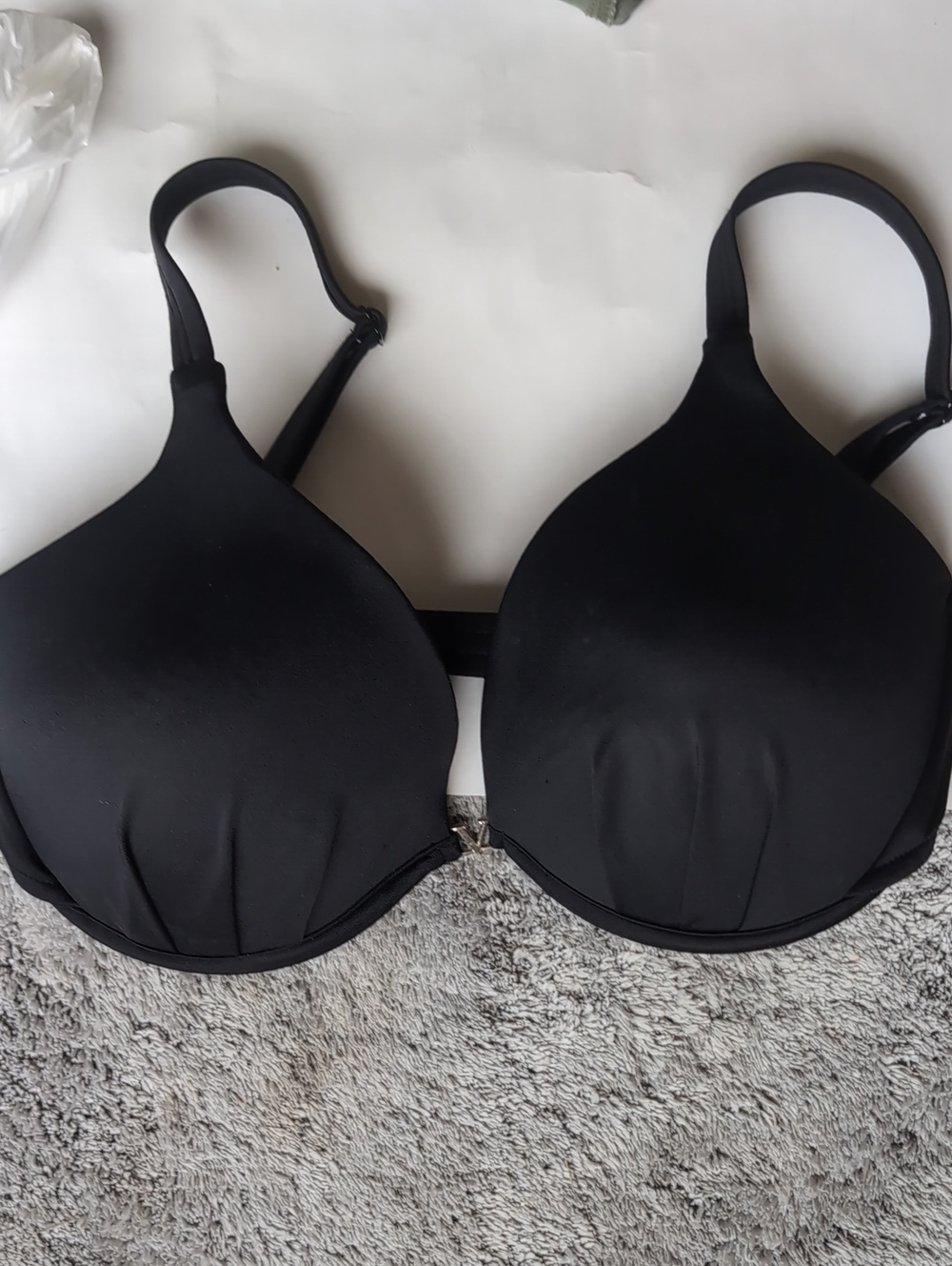 VENUS Black Molded Underwire Swimsuit Black Top Bra DD